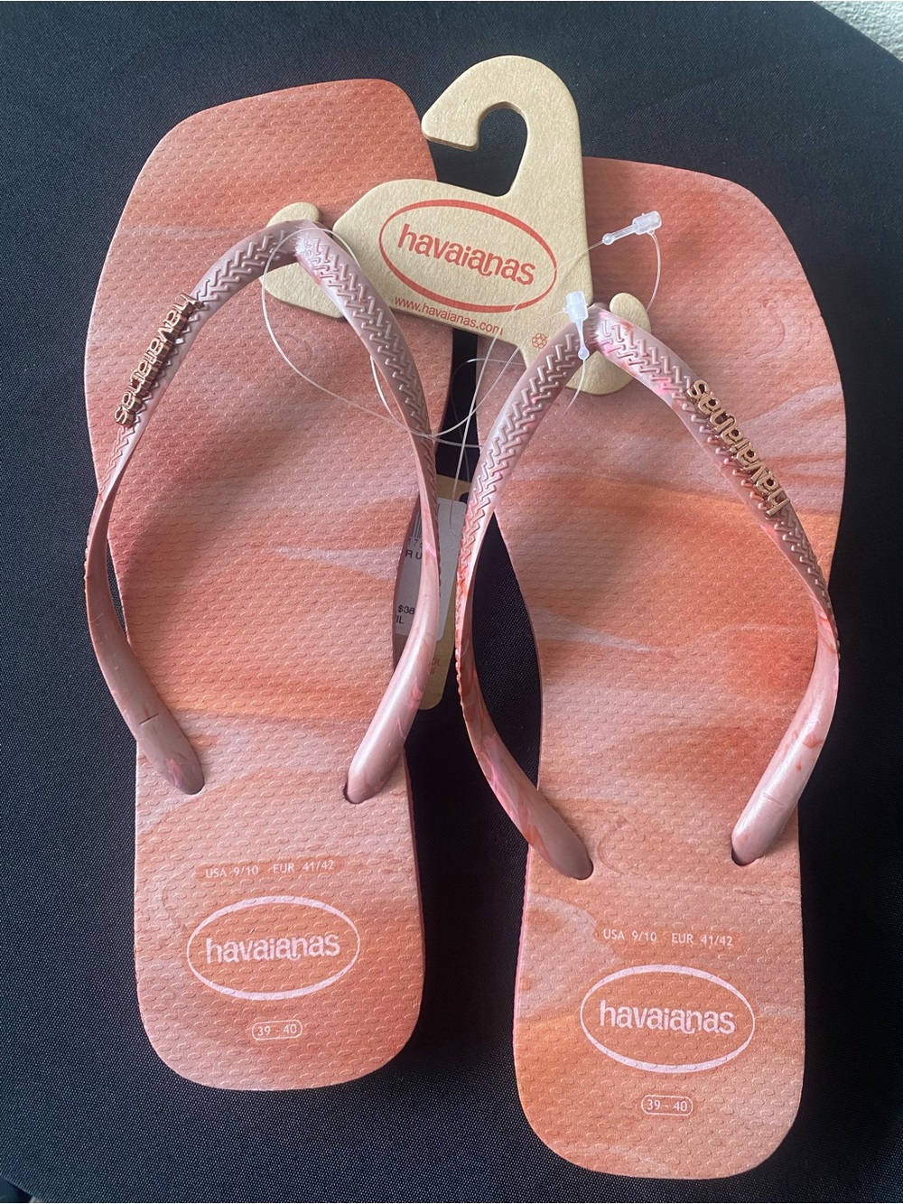 Havaianas Women’s Peach Pink Slim Flip Flops
